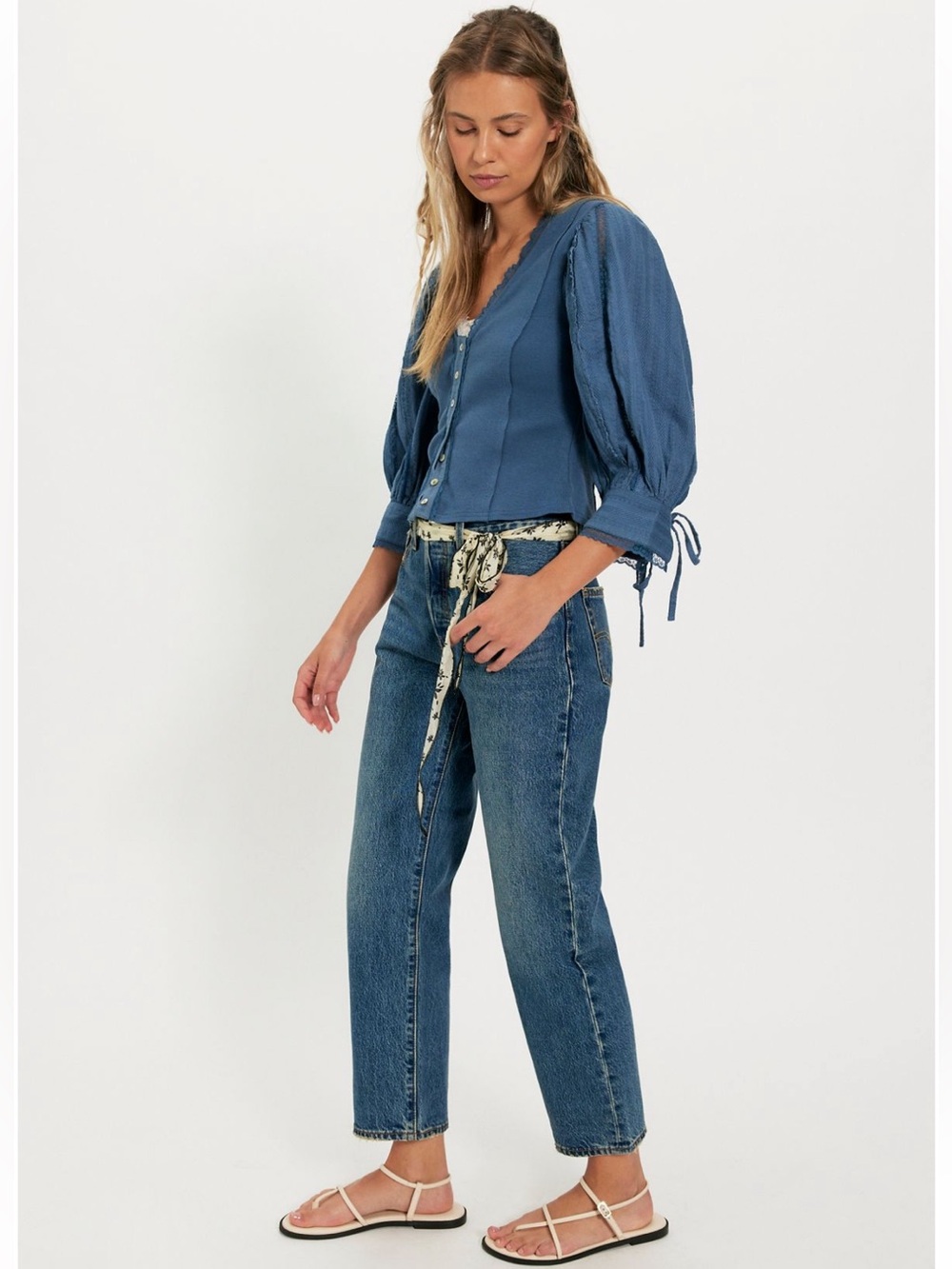 Free People Sumner Lace Blouse - Picture 4 of 5